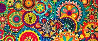 Simple Colorful Paisley Pattern Mixed