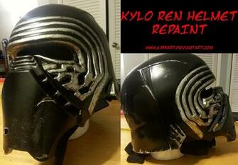 Kylo Ren Helmet Repaint By Ajb3art