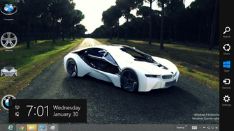 Gratis Tema Windows Bmw Hybrid I8 Concept Theme For