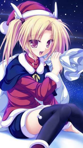 Anime Christmas Girl Wallpaper iPhone