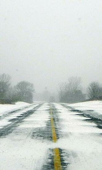 Winter Road Nexus Wallpaper