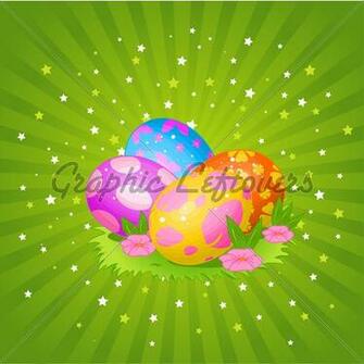 Pictures Painting Easter Colorful Background Animated Holidays