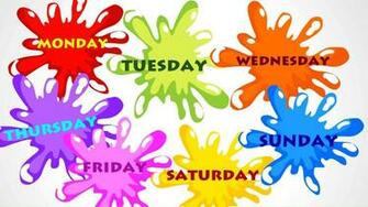 Days Of The Week Twc S Examples