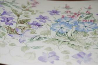 Pink Blue And Purple Floral Wallpaper Border W1163