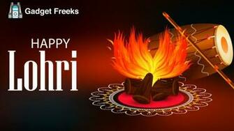 Happy Lohri Stickers Wallpaper Image For Whatsapp