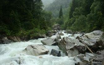 Stormy Spring River Wallpaper And Image