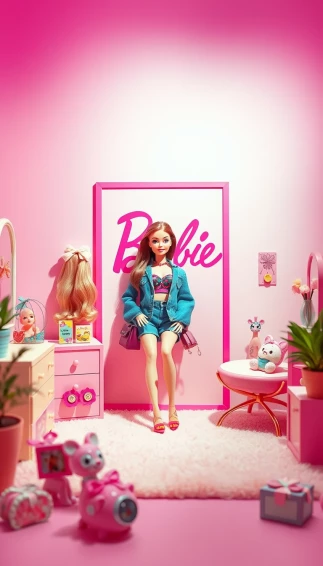 Barbie Pink Background