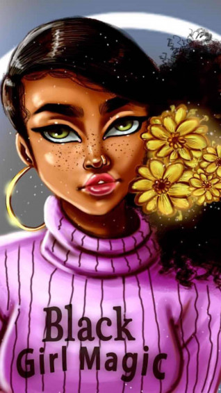 Cute Black Girl Wallpaper