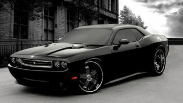 Dodge Challenger Black Wallpaper Image