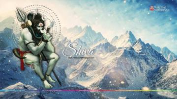 Shiva Smoking Chillum HD Mountain Snowing