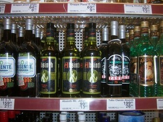 Absinthe Bottles Wallpaper