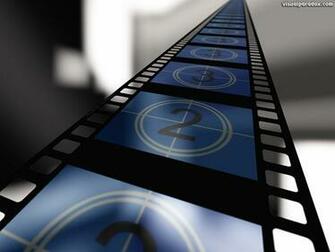 Cinema Movies Film Strip Motion Picture Count Video Clips Show Blue