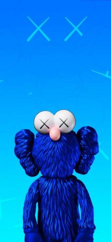 Kaws Wallpaper Blue iPhone