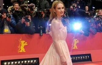 Cinderella Actress Lily James Arrives For The Screening Of