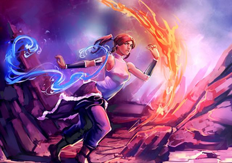 Avatar Korra Legend Of Fire Water Bender HD Wallpaper Desktop Pc