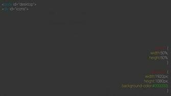 V2 Minimalist Highlighted Html Css Code Style Wallpaper
