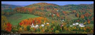 Photo Rural Autumn Scenery East Corithn Vermont New England Usa
