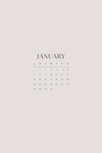 Start The New Year Right With January Calendar