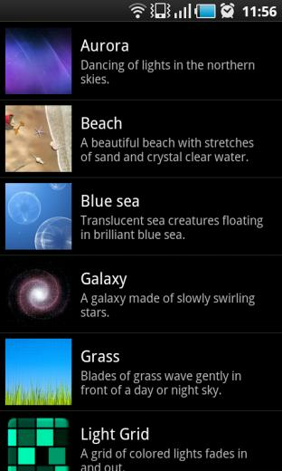 Samsung Galaxy S Live Wallpaper