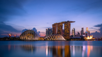 Marina Bay At Night Singapore UHD 4k Wallpaper