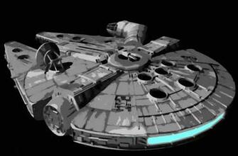 Star Wars Painting Wallpaper Millennium Falcon