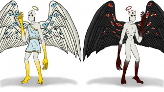 Biblically Accurate Angel Of Mischief Colourized By