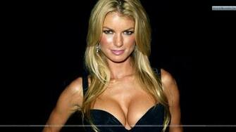 Marisa Miller In Black Top Wallpaper