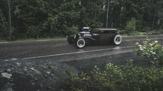 Rat Rod Ford Gender Forest Rain Wallpaper Photos Pictures