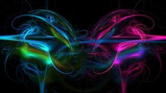 Fire Curves Abstract Design Wallpaper