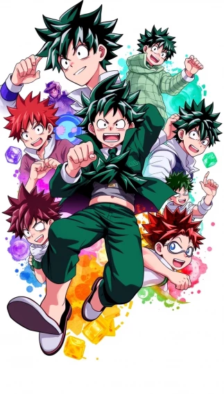 Deku Collage Wallpaper