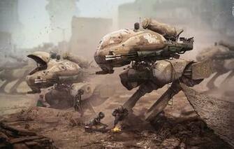 Wallpaper The City Fiction Robot Ruins Cyborg Cyberpunk