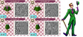 The Riddler Dc Qr Codes Animal Crossing New Leaf By Deathstrokethemerc