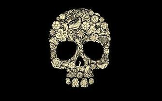 Black And White Skull Wallpaper HD Pretty