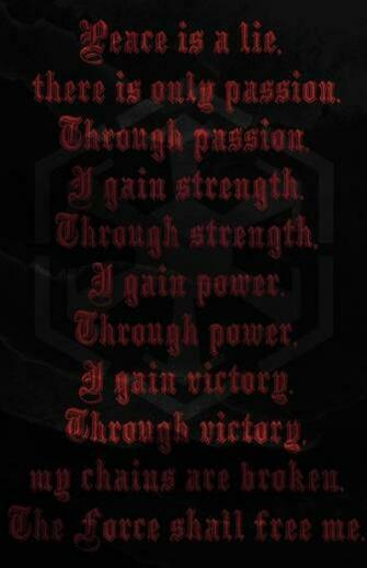 Star Wars Sith Code Wallpaper Stretched