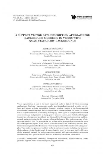 Our Proposed Background Modeling Algorithm Scientific