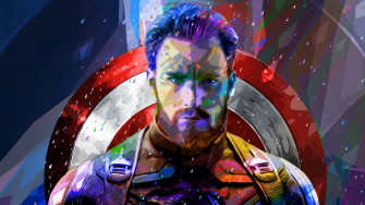 Captain America 4k Abstract Art Wallpaper HD Superheroes