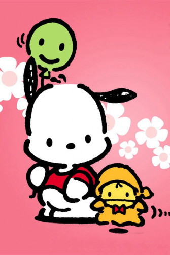 Pochacco With Friends Sanrio Wallpaper Hello Kitty