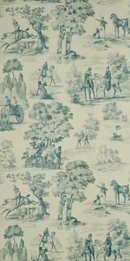 Fox Hunting Wallpaper Alexander Interiors Designer Fabric