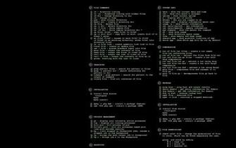 Linux Command Cheat Sheet Computer Wallpaper Desktop Background