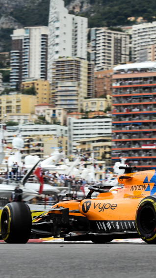 F1 Mclaren On Monaco Circuit iPhone Wallpaper