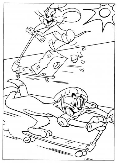Tom And Jerry Coloring S HD Wallpaper In Cartoons Imageci