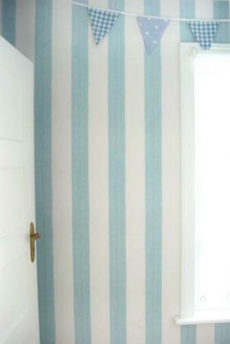 Blue And White Striped Wallpaper After Amp Stripe