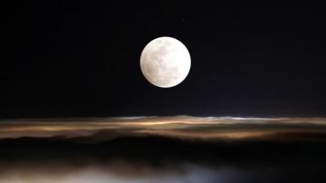 Clouds Nature Night Moon Skyscapes Sky Space Moons HD