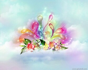 Beautiful Colorful 3d HD Flowers Wallpaper For Desktop Background