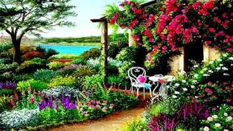 Awesome Spring Garden High Quality Wallpaper For Desktop Background