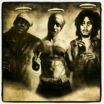 Biggie Smalls Notorious B I G Tupac 2pac Makavelli Bob Marley