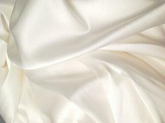 White Satin Background Stretch Dress Fabric