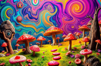 Trippy Shroom Wallpaper