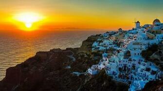 Sunset Santorini Island Greece Photo Picture Image Is A Amazing HD