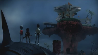 Arrival At Plastic Beach Wallpaper